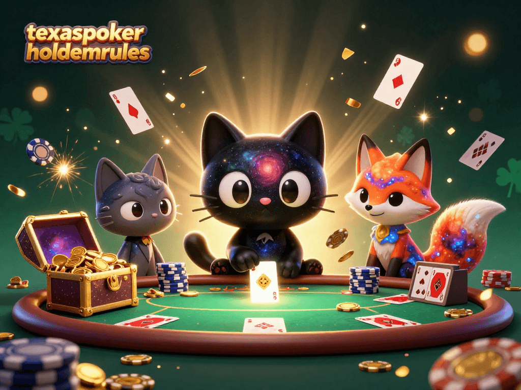 Experience the thrill of texaspokerholdemrules with vibrant cosmic poker action and sparkling cards.