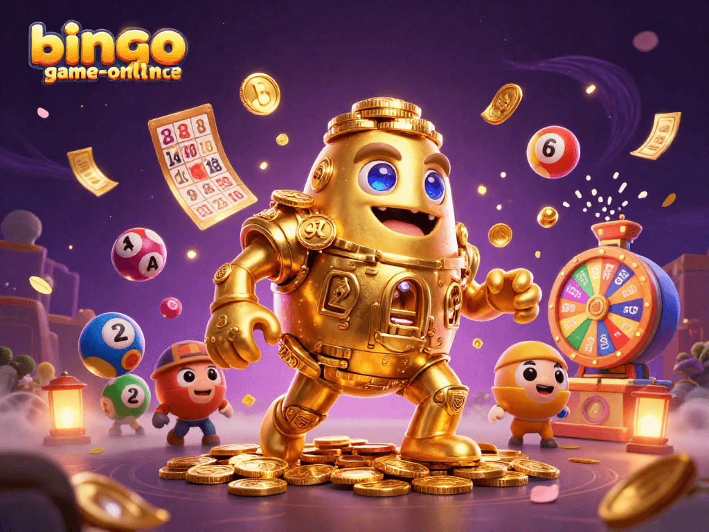 Experience jackpot excitement with bingo-game-online's colorful bingo scene featuring animated lottery elements.