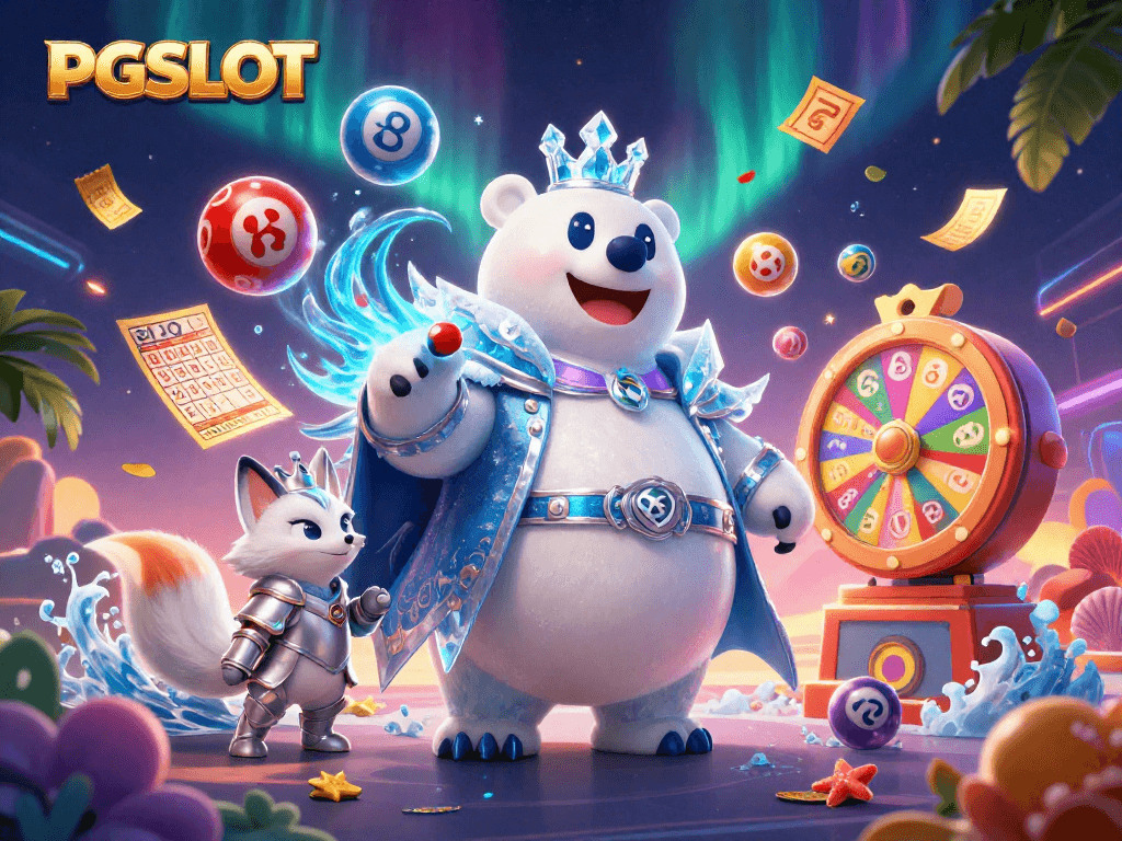 Experience thrilling PGSLOT action with our vibrant slot-themed digital illustration.