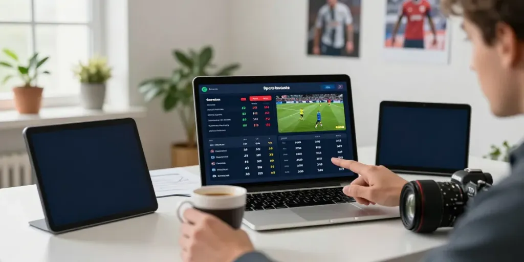 WWBOLA sports betting interface with high odds and statistics displayed on a laptop.