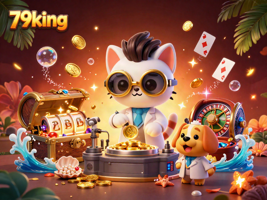 79king offers exciting online games featuring a mad scientist cat creating a coin-replication machine.