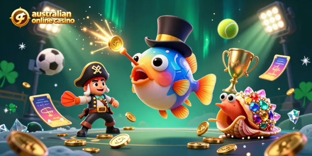 Spin and win at the australian online casino with vibrant, dynamic 3D characters and gaming elements!
