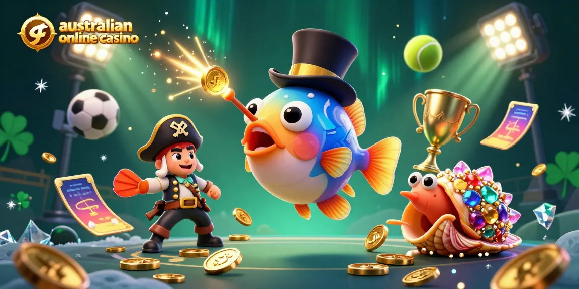 Spin and win at the australian online casino with vibrant, dynamic 3D characters and gaming elements!