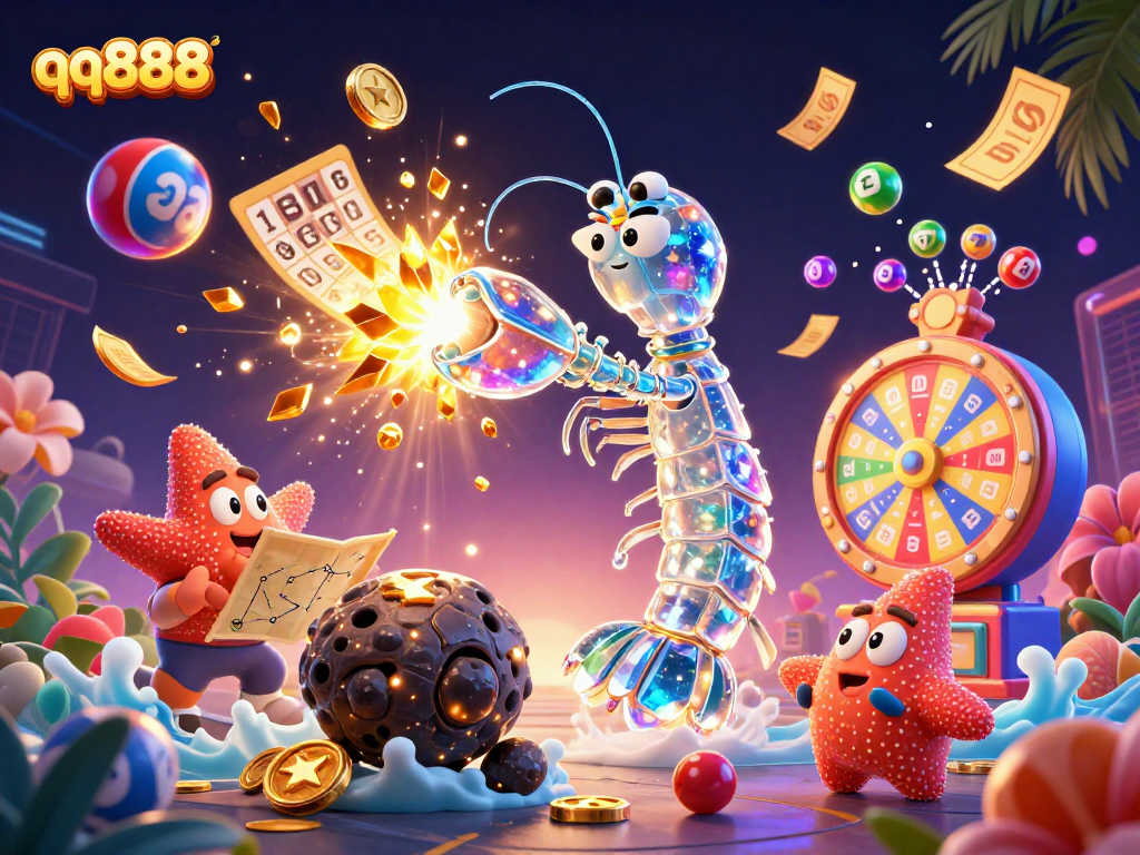 Experience thrilling gameplay with qq888 as a galactic samurai unleashes fun and fortune in a dynamic casino scene.