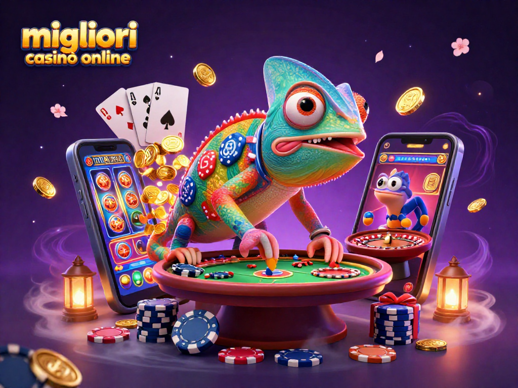 I migliori casinò online offrono un chameleon proprietario che attira giocatori con colori brillanti e bonus luccicanti.