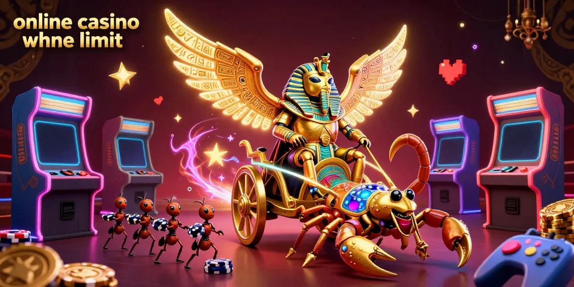 Engage in thrilling gameplay at an online casino ohne limit, featuring vibrant casino elements and characters.