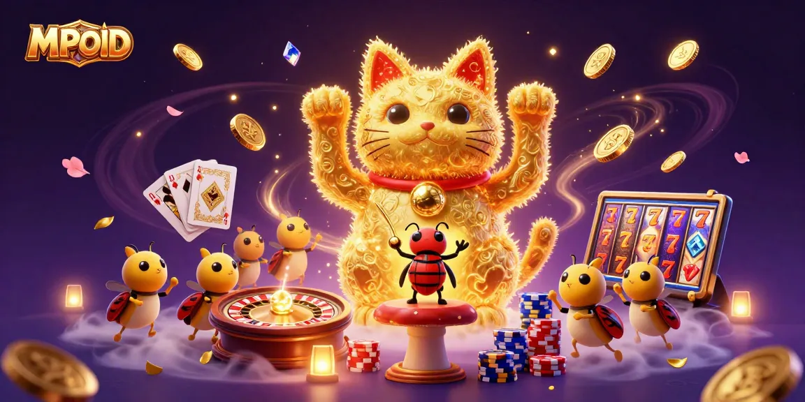 Engage with MPOID's game strategies while enjoying a vibrant casino scene filled with luck!