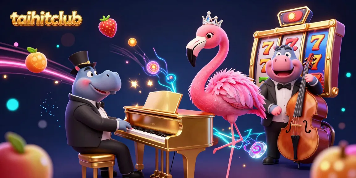 Spin the reels at taihitclub with a vibrant flamingo singer and dynamic slot elements.