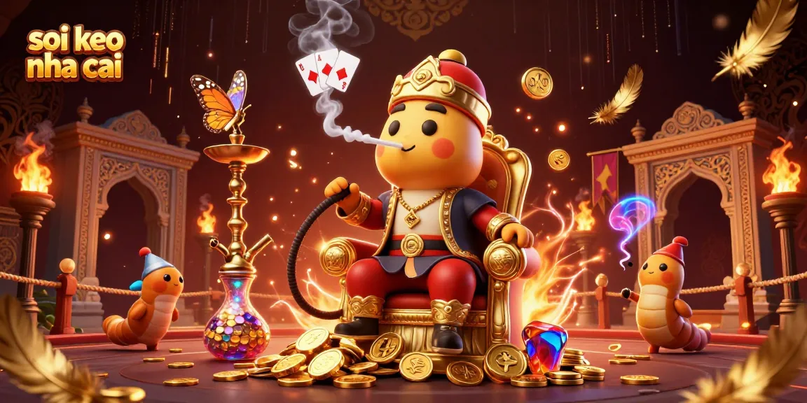 Experience soi keo nha cai with a vibrant 3D illustration of gambling elements and themes.