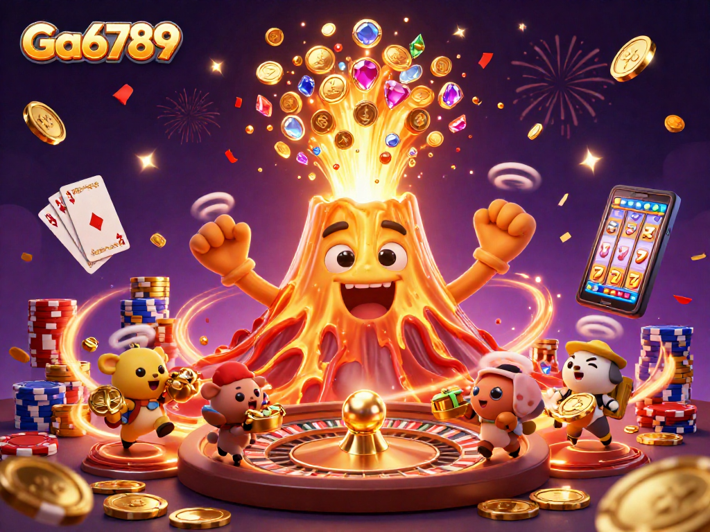 Experience the Ga6789 excitement with a lively adventure of treasure hunting in a vibrant casino world.