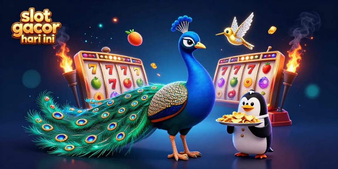 Experience excitement with the vibrant slot gacor hari ini featuring animated peacock and themed elements.