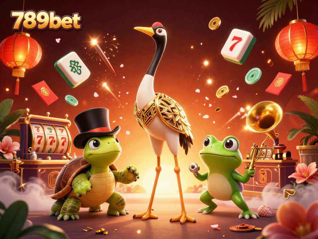 Experience thrilling action with 789bet's animated characters in a vibrant casino setting filled with luck.