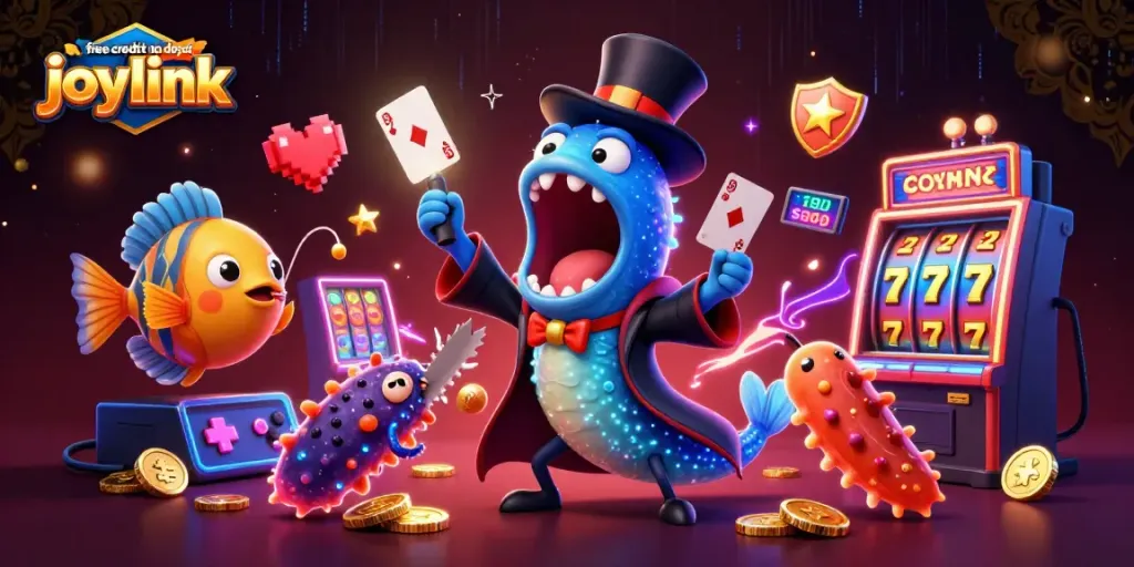Experience the thrill of free credit no deposit joylink with an enchanting deep-sea casino magic act.