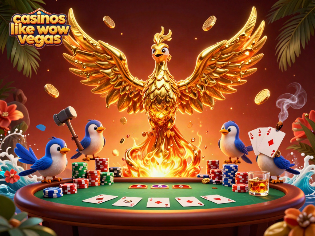 Experience thrilling gameplay at casinos like wow vegas with the gold phoenix and poker excitement.
