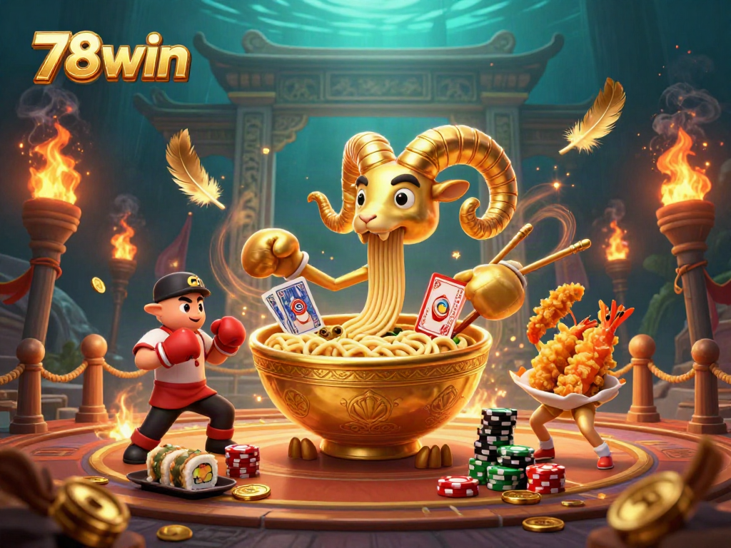 Experience the thrill of 78win with a dynamic casino showdown featuring vibrant 3D characters.
