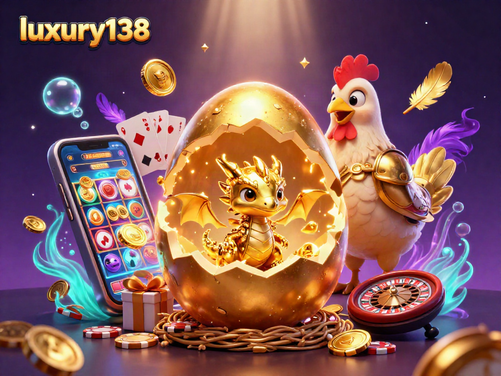 Luxury138 anda bisa melihat naga emas dalam telur saat bertaruh dengan chip poker.