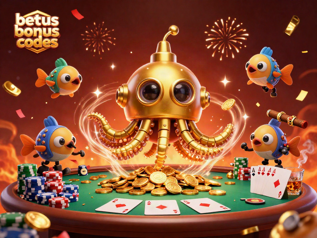 Engage with exciting BetUS bonus codes featuring vibrant casino elements and dynamic decoration.