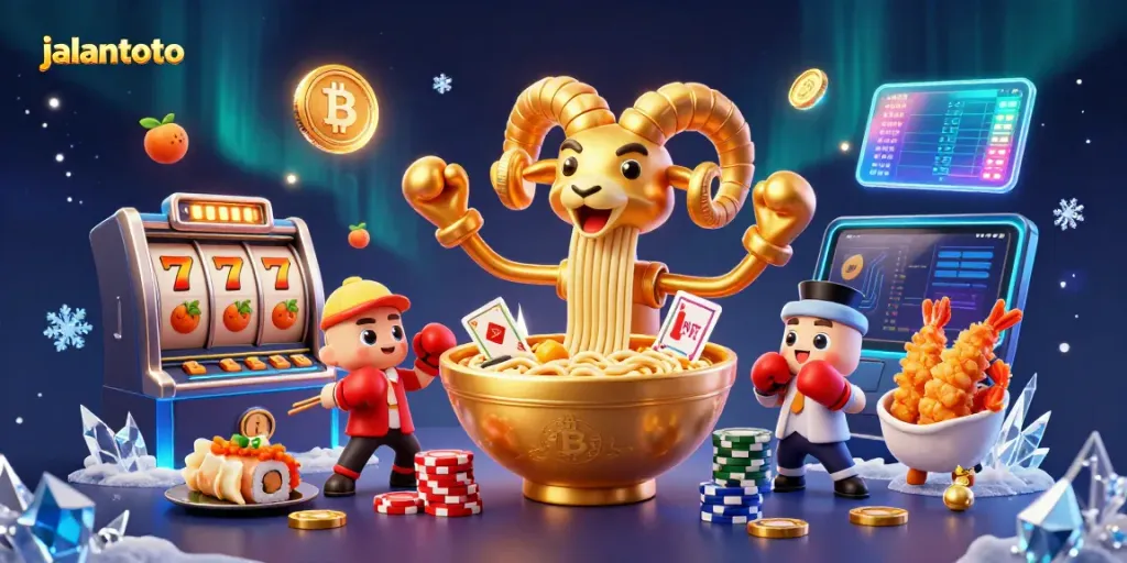 Akses kasino online JALANTOTO dengan tampilan menarik dan elemen permainan slot yang seru.