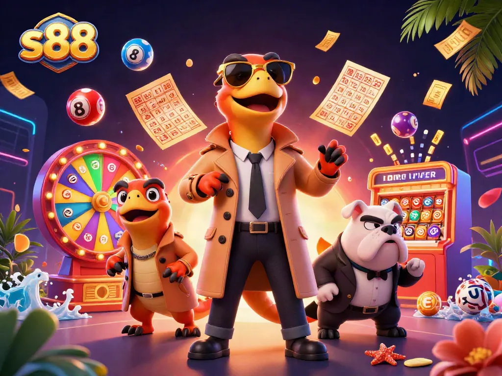 Engage with the vibrant world of s88 as raptors attempt to sneak into a casino lounge.