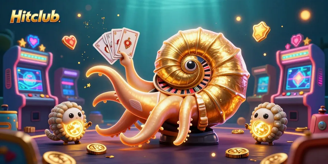 Hitclub offers thrilling gameplay with a giant nautilus, vibrant arcade machines, and endless entertainment.
