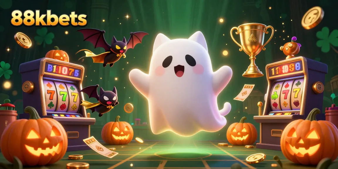 Experience thrilling gameplay at 88kbets with our lively ghost cat and vibrant casino settings.