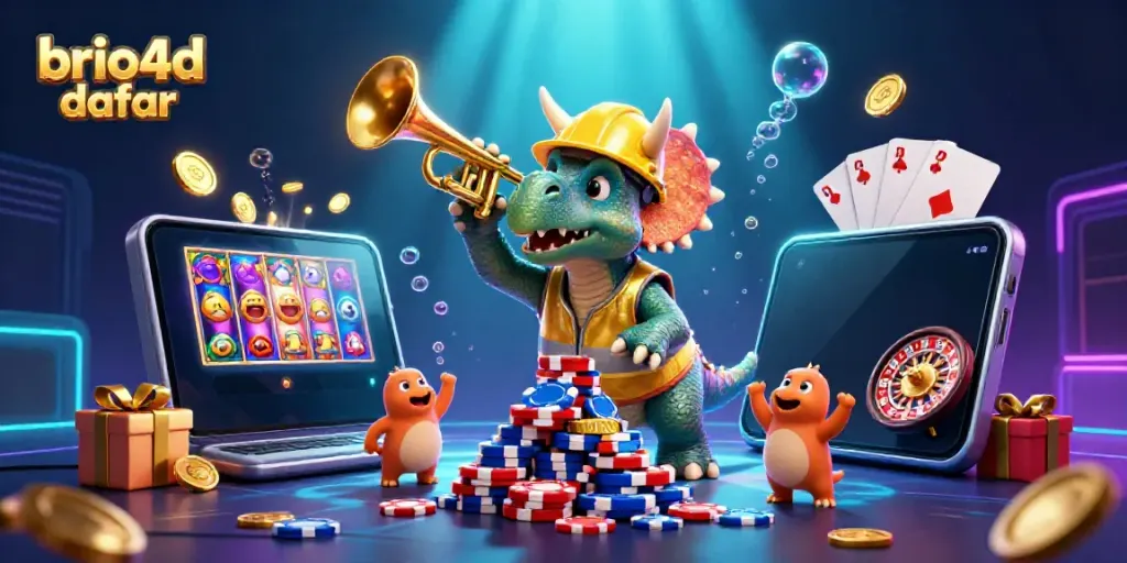 Engage with exciting brio4d daftar experiences highlighted by vibrant slot themes and colorful visuals.