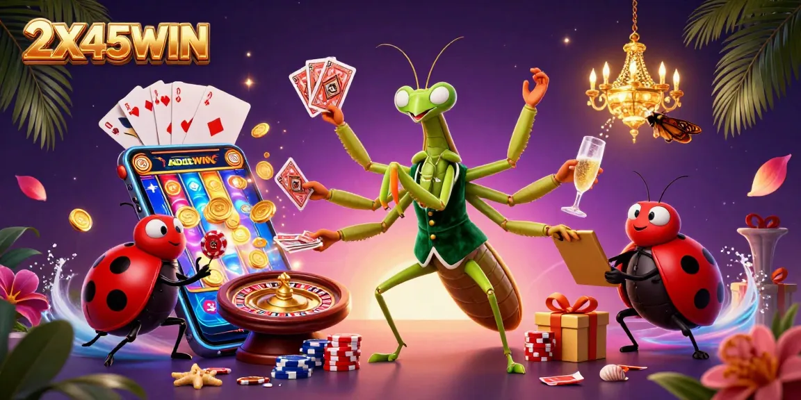 Permainan mengasyikan di 2X45WIN dengan karakter imut di dunia kasino, menang besar menanti!