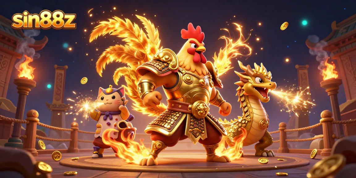 Experience thrilling adventures with sin88z in this vibrant 3D casino world, featuring dynamic characters and gaming elements.