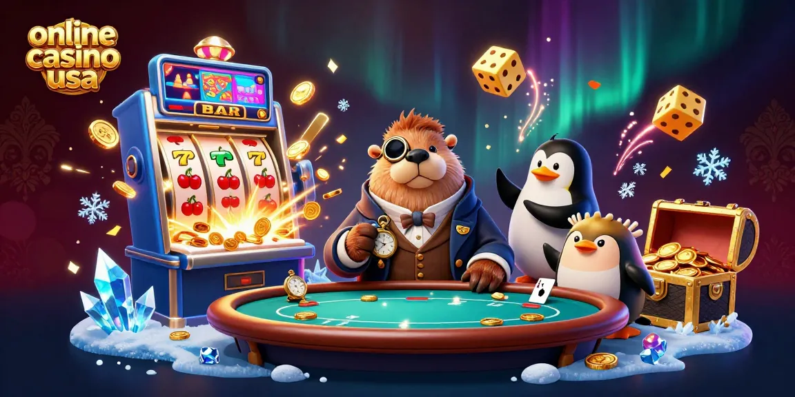 Join the jolly walrus at an online casino usa poker table while winning big!
