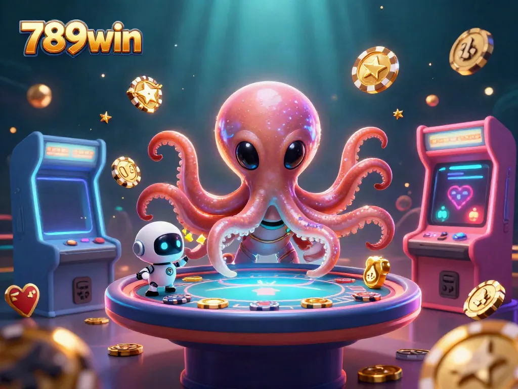 Experience thrilling gameplay at 789win with an exciting alien-themed casino scene featuring interactive poker elements.