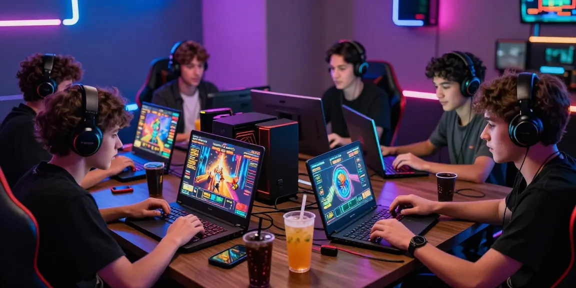 Exciting yumetoto gaming scene with players enjoying dynamic online slot games in a vibrant digital environment.