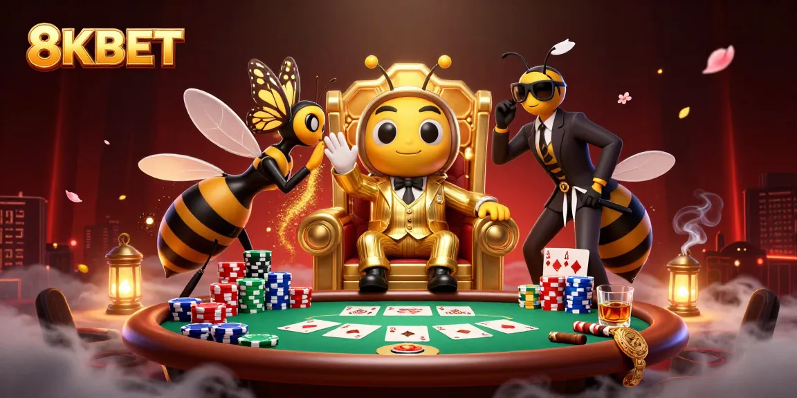 Experience thrilling gameplay at 8KBET with a dynamic casino scene featuring poker action.