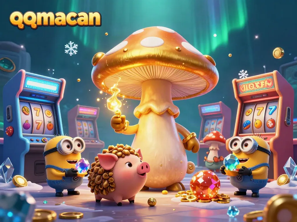 Experience the thrilling world of qqmacan with magical characters and dazzling casino elements.
