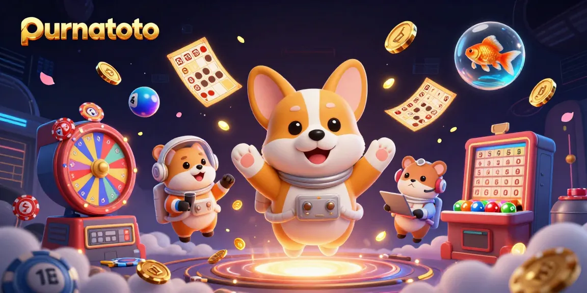 Meraih kemenangan di purnatoto dengan slot gacor, ditampilkan dalam ilustrasi 3D menarik.