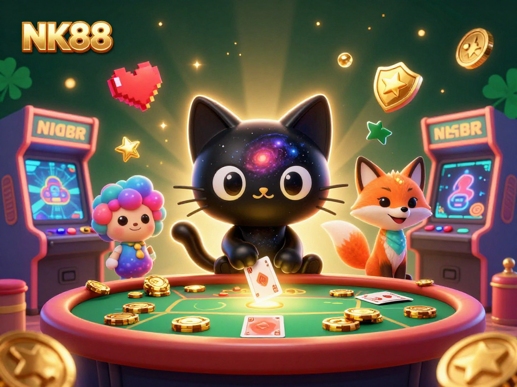 Engage in dynamic gameplay at NK88’s cosmic casino with colorful gaming elements.