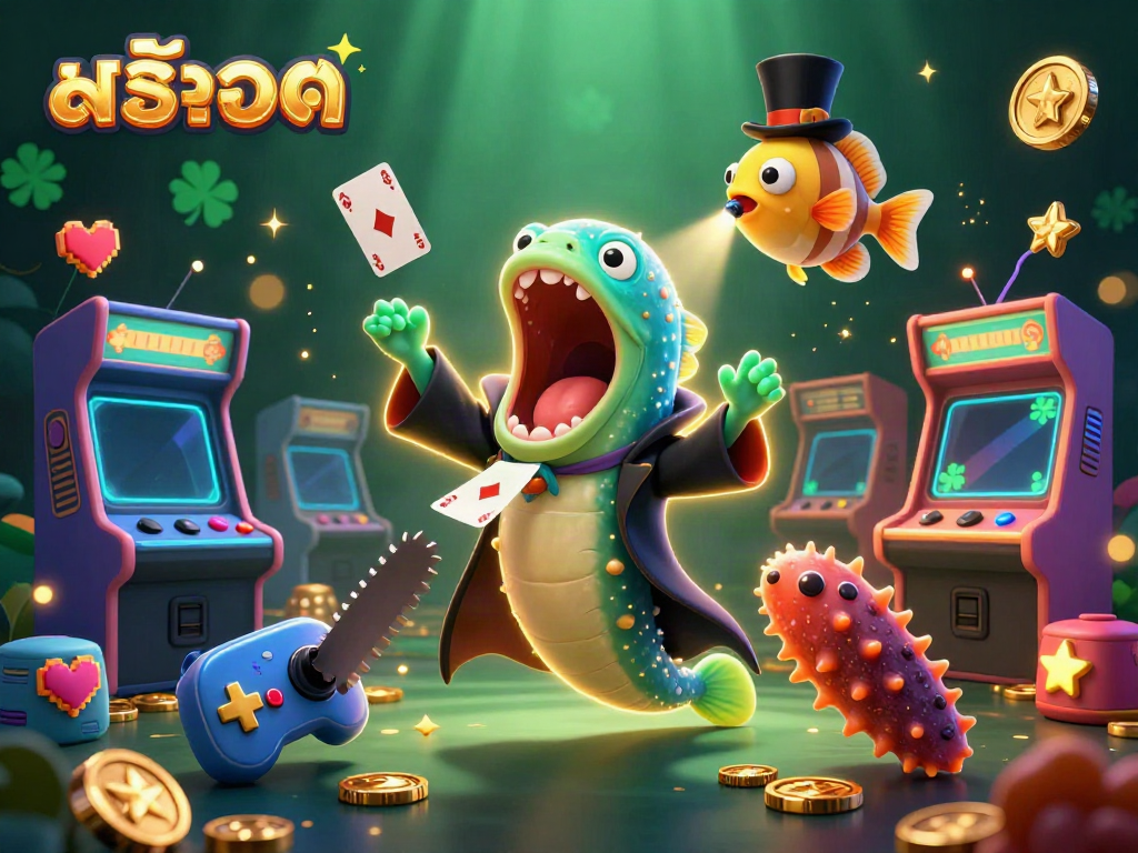 Experience excitement with สล็อต as deep-sea characters engage in thrilling casino magic.