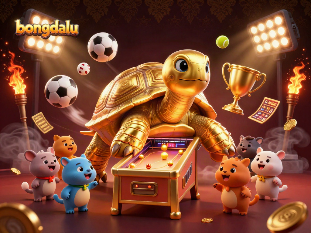 Spin the bongdalu pinball action with vibrant sports elements and energetic characters.