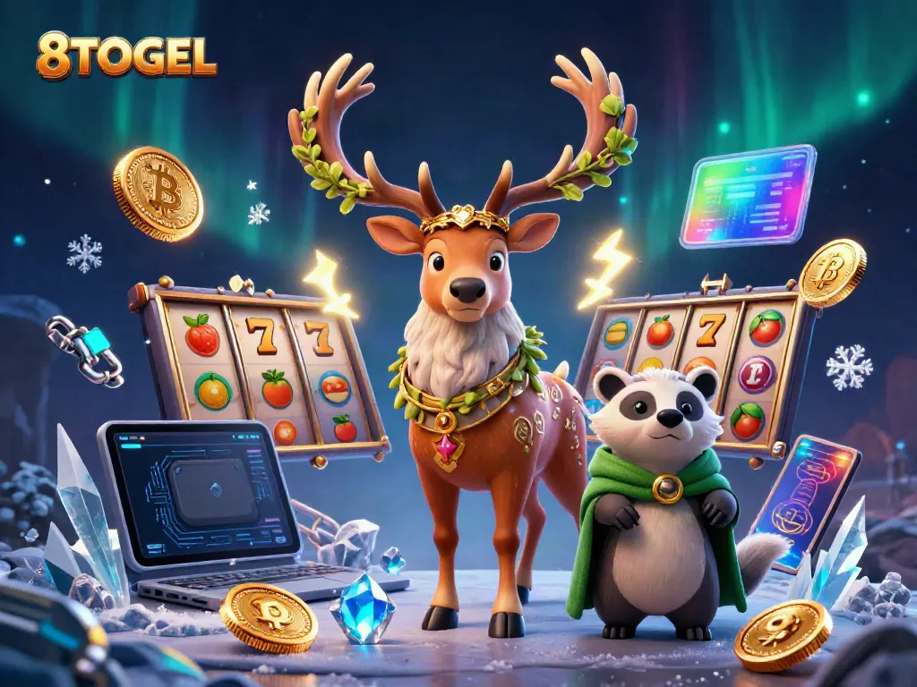 Menangkan jackpot progresif di 8TOGEL dengan ilustrasi slot dan karakter magis!