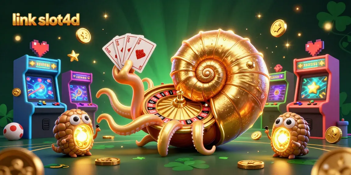 Menggerakkan slot jackpot yang menggiurkan di link slot4d, dengan cephalopoda berkilau dan mesin permainan 3D yang memikat.