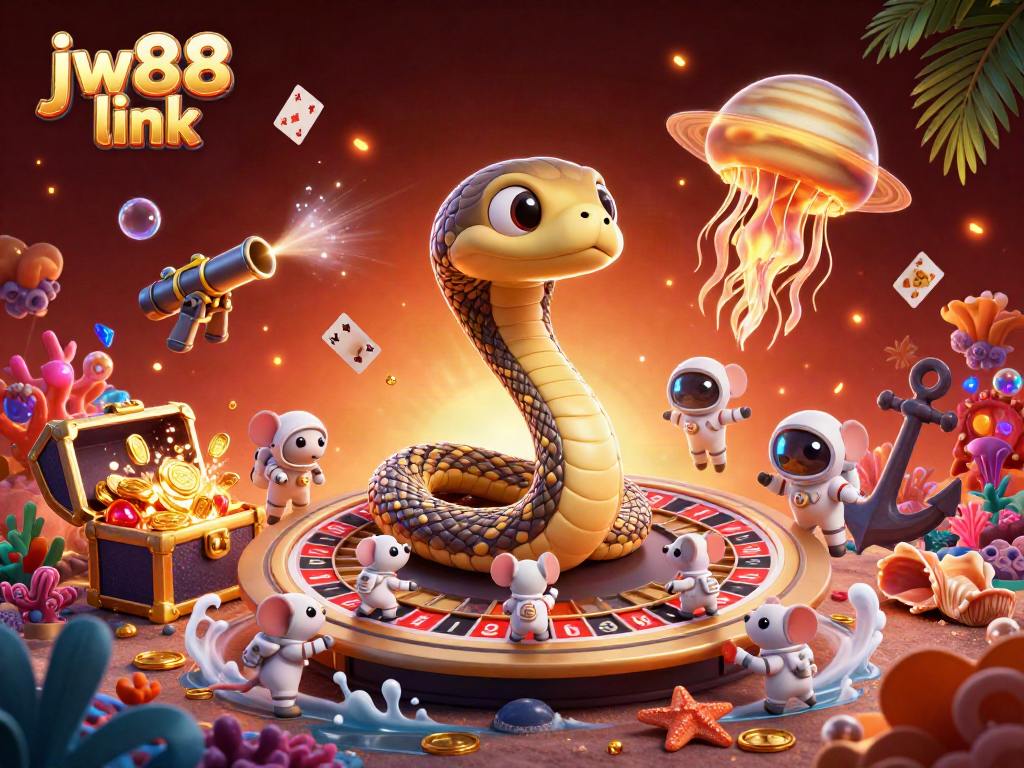 Experience fun in the universe with jw88 link as astronaut mice bet on a cosmic roulette wheel.