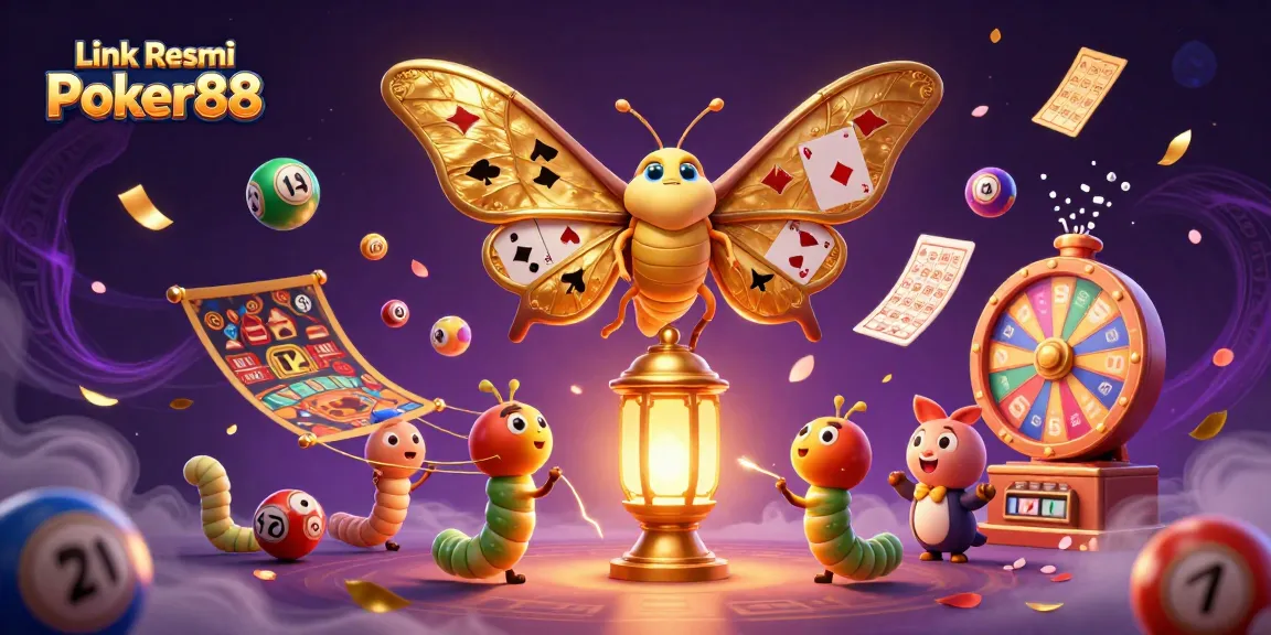Engage with exciting games at Link Resmi Poker88 amidst vibrant casino elements.
