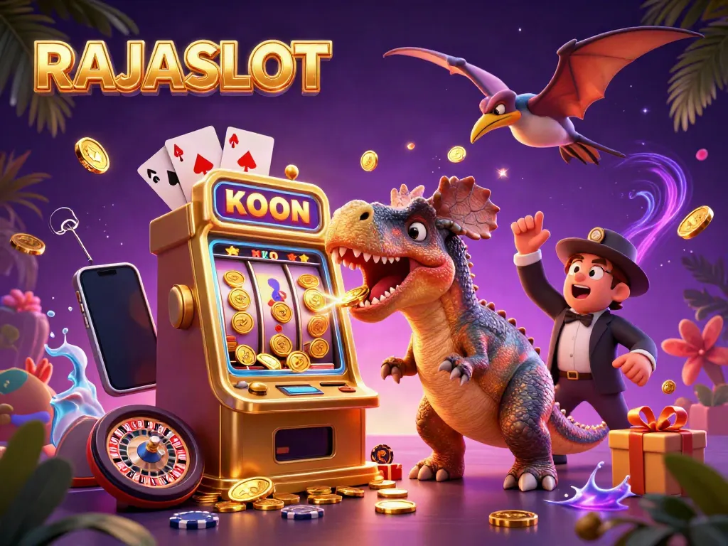RAJASLOT menghadirkan pengalaman bermain slot yang seru dengan jackpot mengalir dari mesin slot emas.