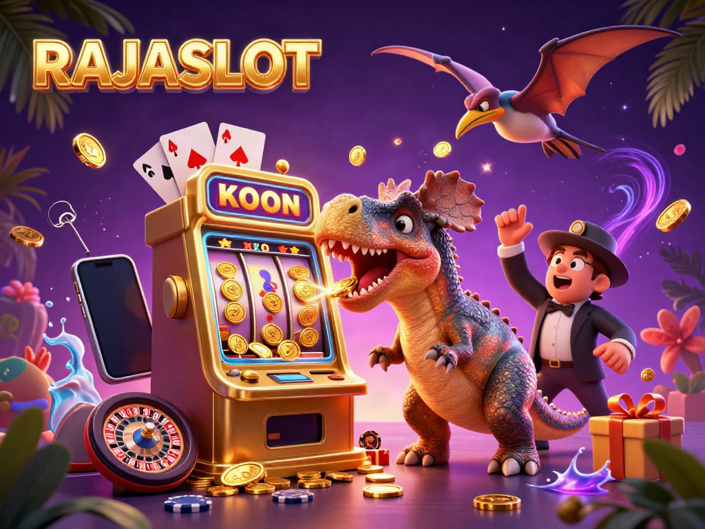 RAJASLOT menghadirkan pengalaman bermain slot yang seru dengan jackpot mengalir dari mesin slot emas.