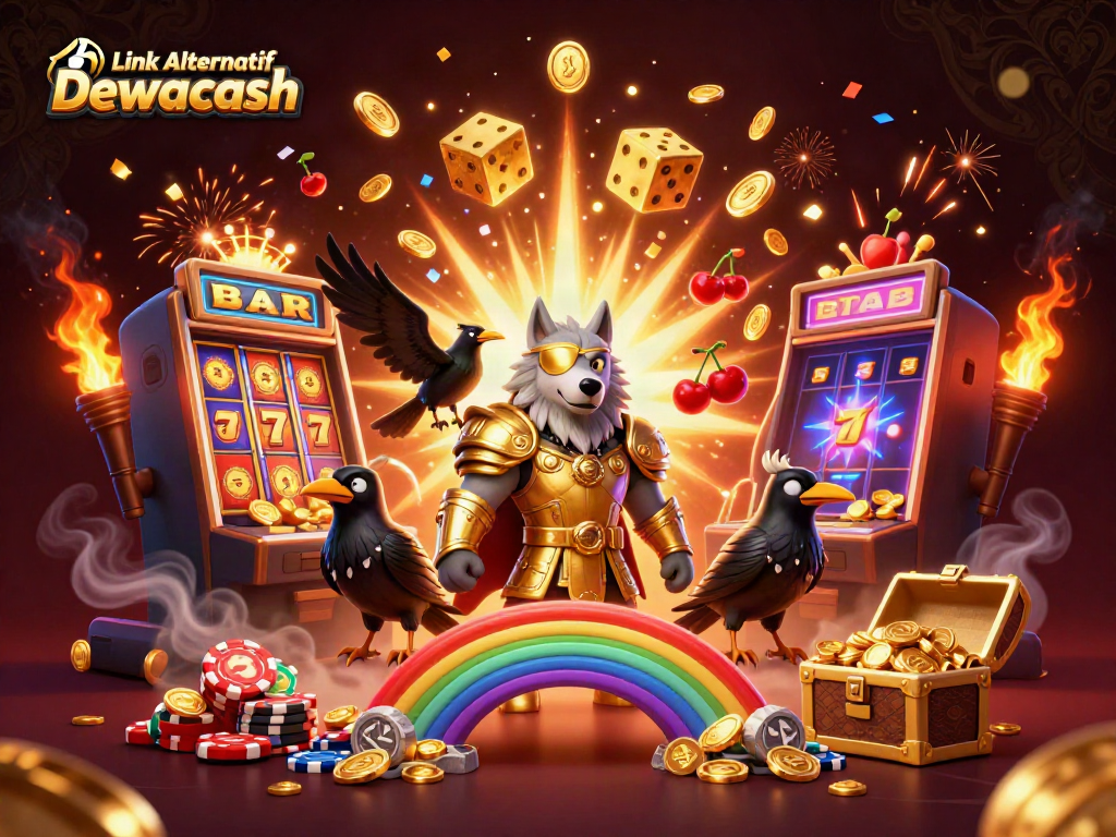 Experience the thrill of winning with the Link Alternatif Dewacash in this vibrant casino scene.
