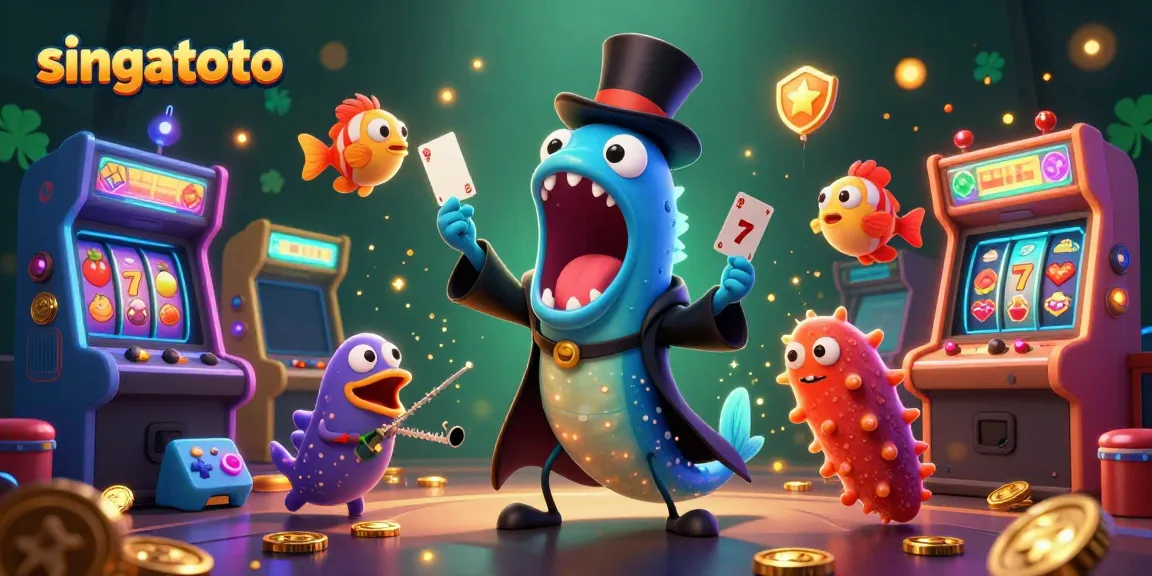 Experience thrilling wins with singatoto's vibrant casino magic in an exceptional 3D illustration.