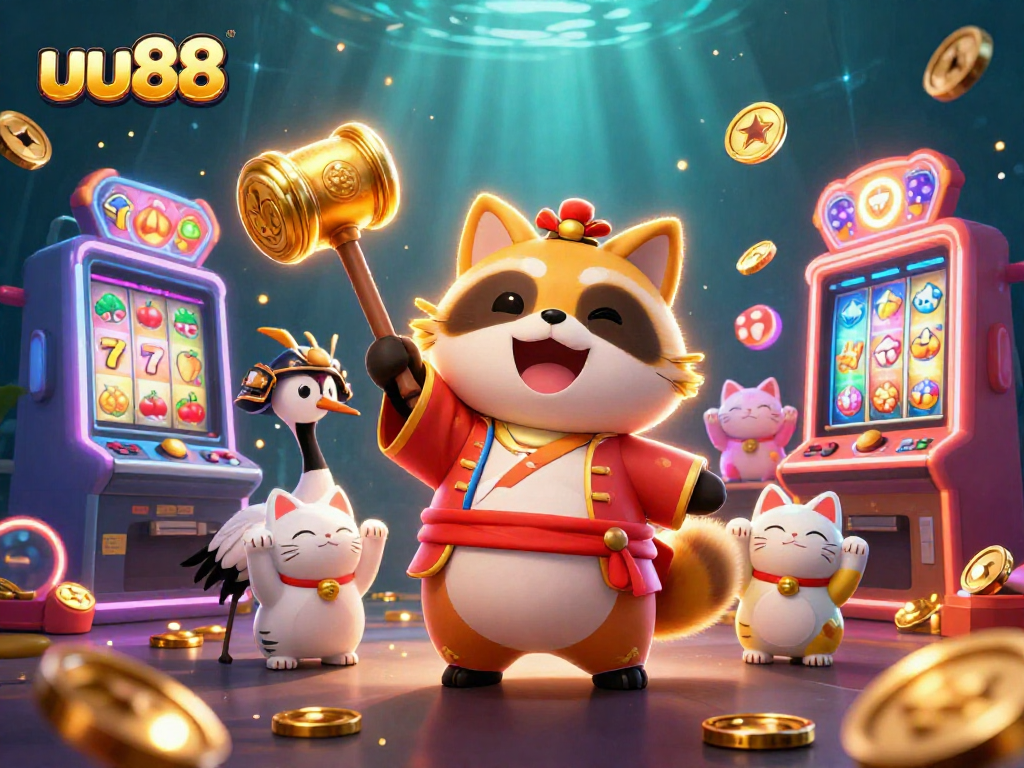Spin the reels with uu88's vibrant 3D characters and colorful slot machines in action!